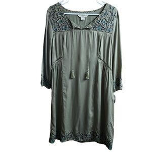 Bob Timberlake Green Tunic Dress Size Small
